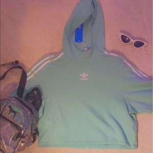 Adidas Blue Pullover BRAND NEW girls size L